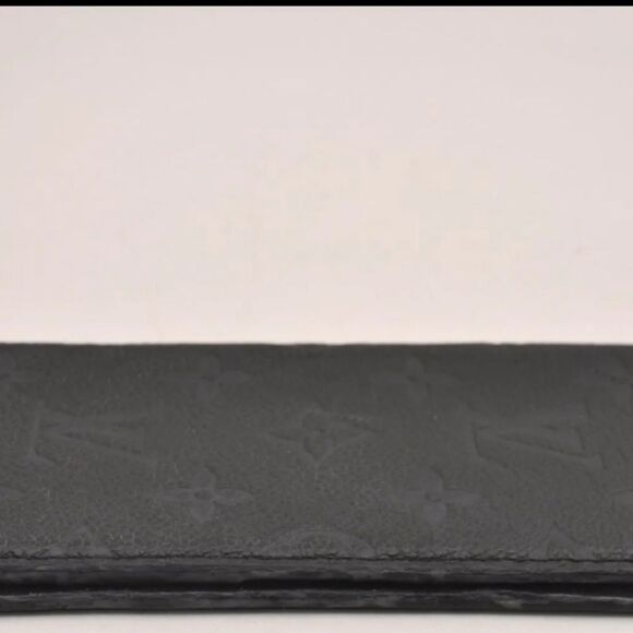 Auth Louis Vuitton Monogram Empreinte Folio iPhone X XS Case M63586 Black 4280H - Picture 3 of 14